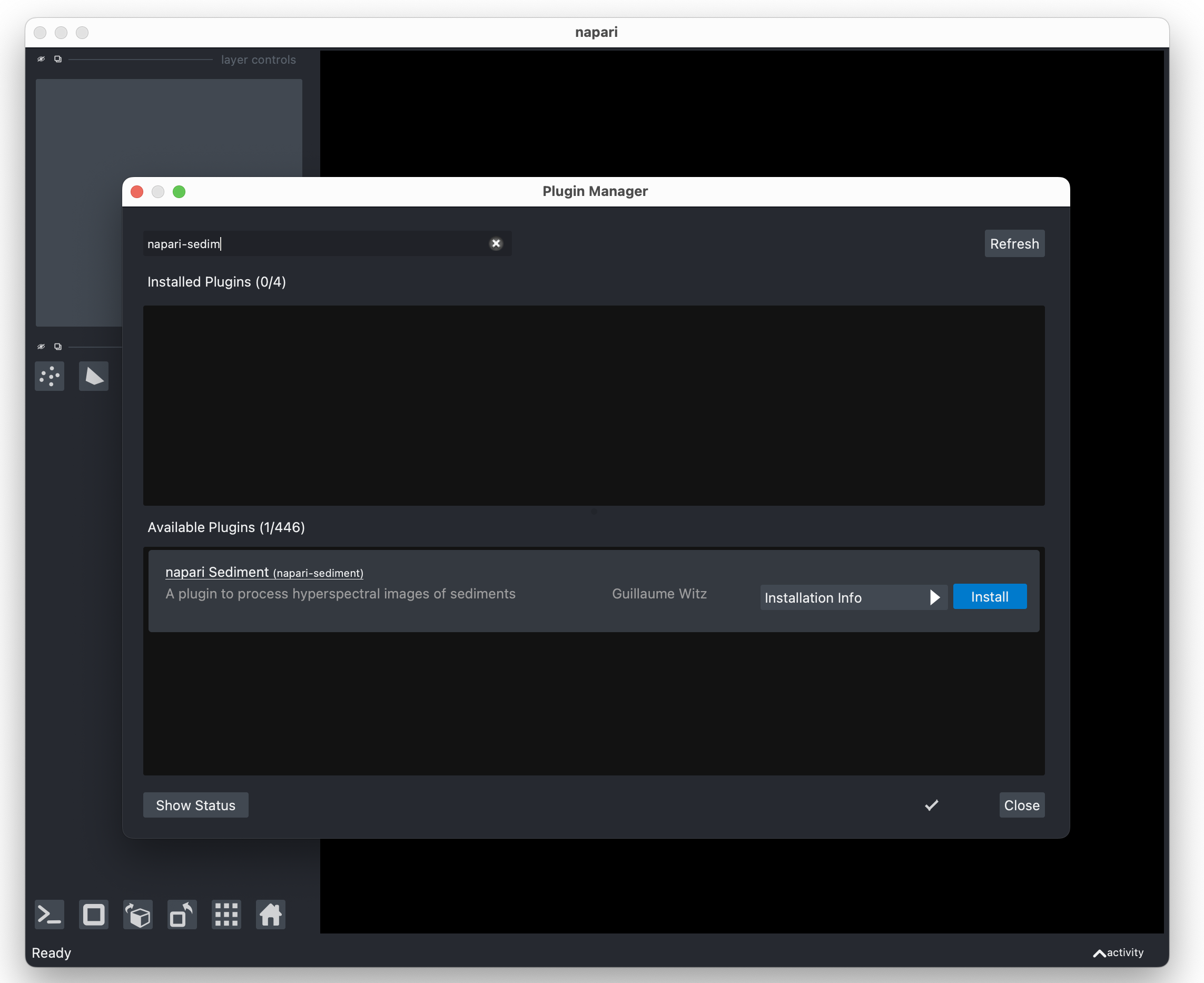 napari-sediment installation